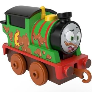 🆕 Thomas & Friends Fisher Price Mud Run Percy Metal Push-Along Toy Train Retired